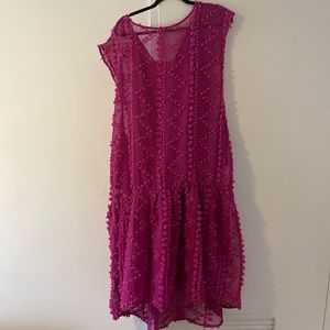 Anthropologie Maeve Textured Midi Dress